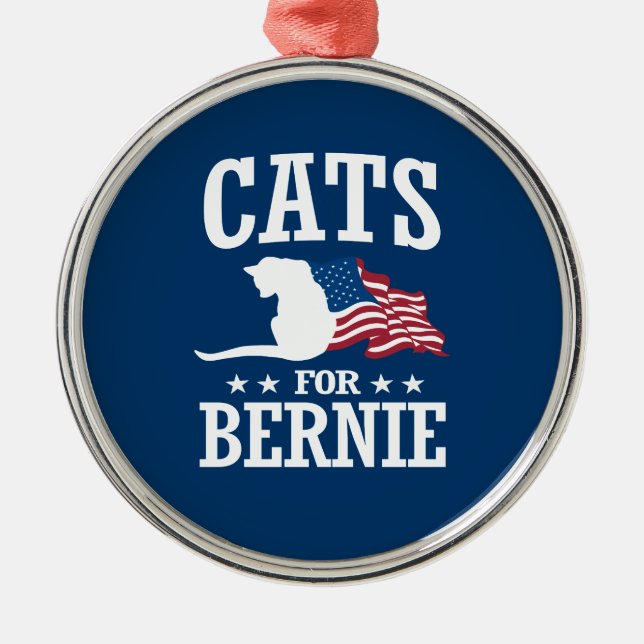 ORNAMENTO DE METAL GATOS PARA BERNIE SANDERS (Frente)