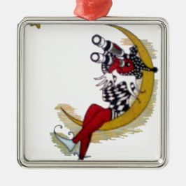 Ornamento De Metal Gaze Cósmica: Elf na Aventura da Lua