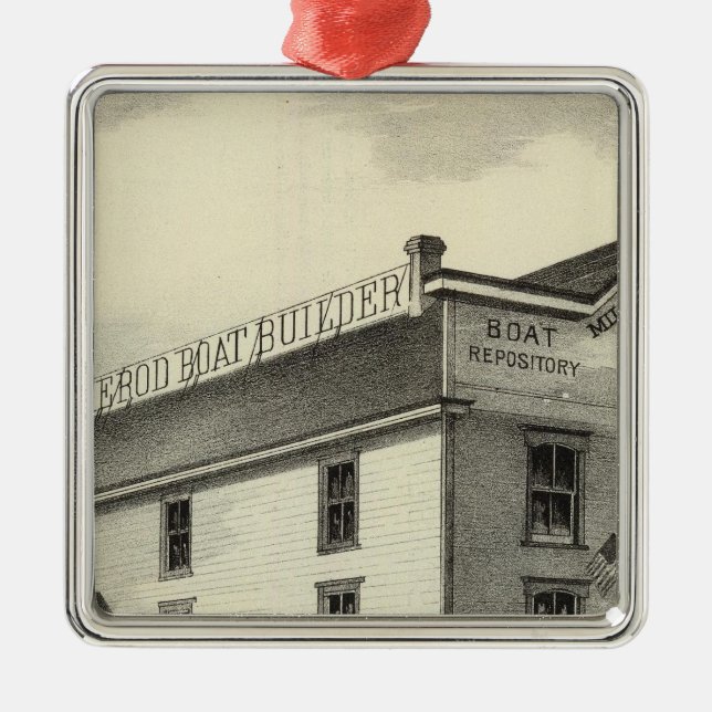 Ornamento De Metal GC Ormerod, o construtor do barco, parque de (Frente)
