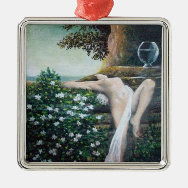 ORNAMENTO DE METAL GEA, MIRTLE E ÁGUA (Frente)