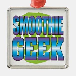Ornamento De Metal Geek v3 do Smoothie