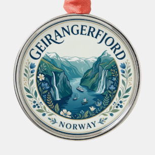 Ornamento De Metal Geirangerfjord Noruega