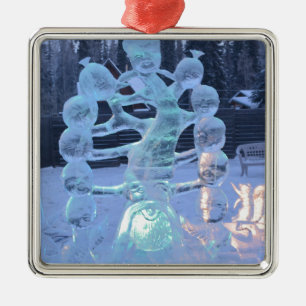 Ornamento De Metal Gelo