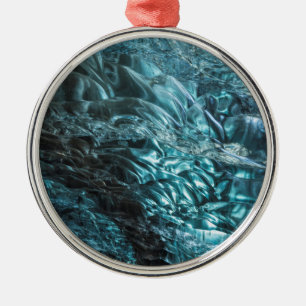 Ornamento De Metal Gelo azul de uma caverna de gelo, Islândia