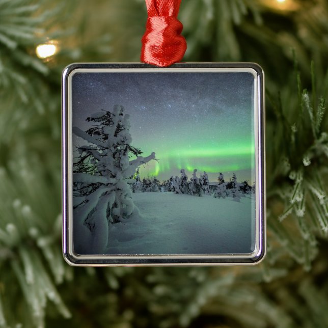 Ornamento De Metal Gelo e neve | Parque Nacional de Pallas-Yllastuntu (Árvore)