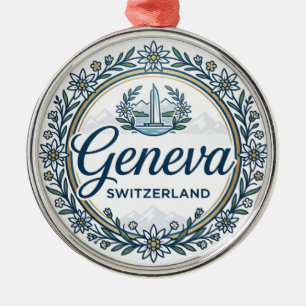 Ornamento De Metal Genebra Suíça
