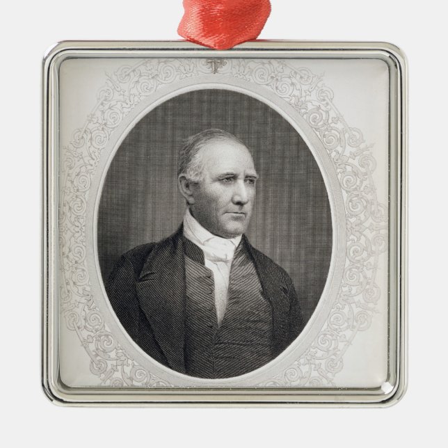 Ornamento De Metal General Samuel Houston (Frente)