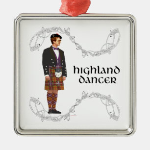Ornamento De Metal Gentleman Scottish Highland Dancer