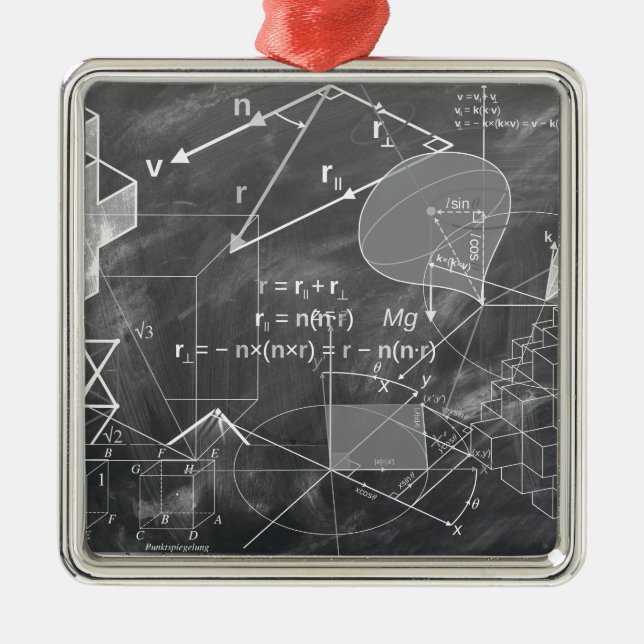 Ornamento De Metal geometria (Frente)