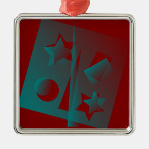 Ornamento De Metal geometria torcida