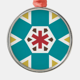 Ornamento De Metal Geométrico 230614 (01)