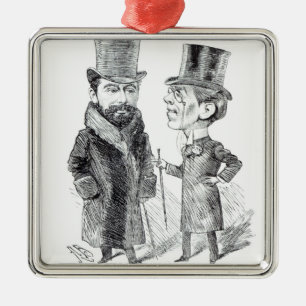 Ornamento De Metal George Grossmith Jnr. e Richard D'Oyly Carte