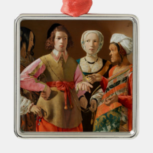 Ornamento De Metal Georges de la Tour - O Teller da Fortuna