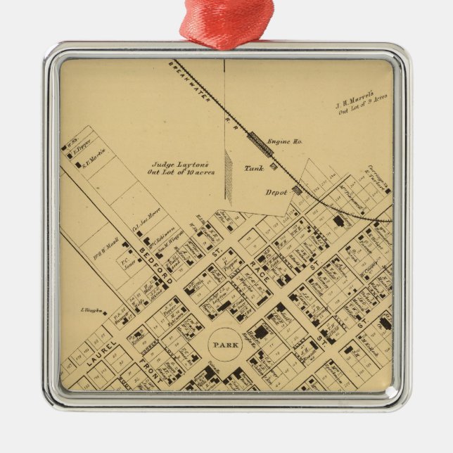 Ornamento De Metal Georgetown (Frente)