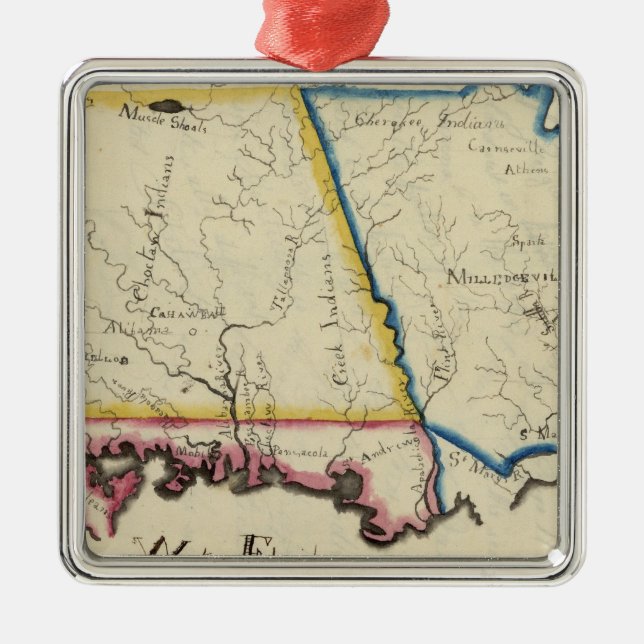 Ornamento De Metal Geórgia 13 (Frente)