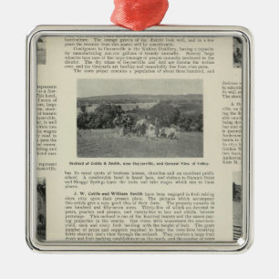 Ornamento De Metal Geyserville, Califórnia