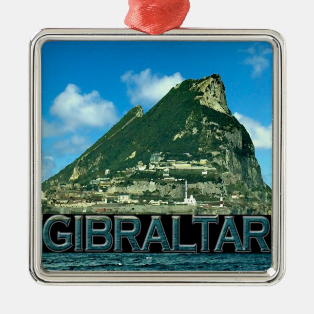 Ornamento De Metal Gibraltar (Frente)