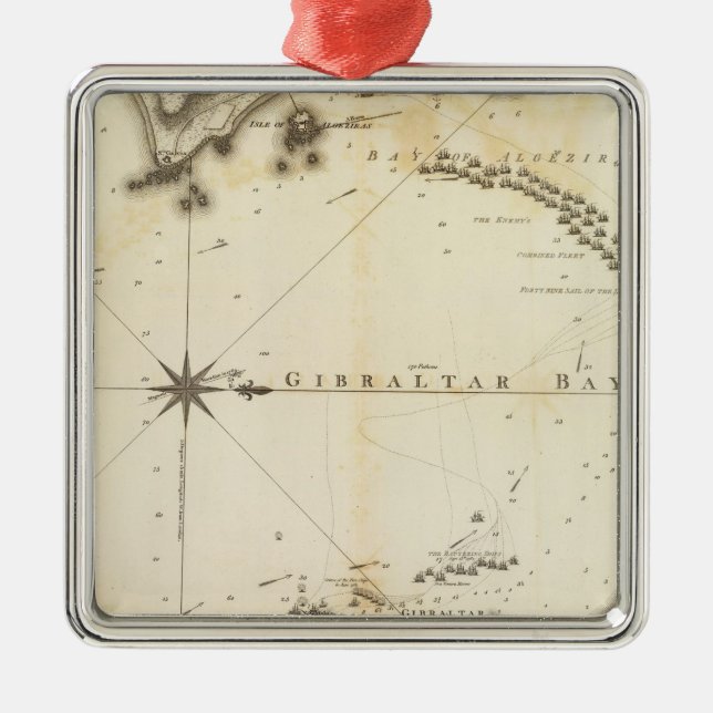 Ornamento De Metal Gibraltar (Frente)