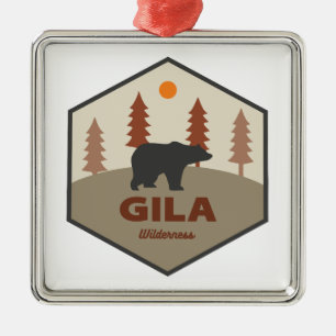 Ornamento De Metal Gila Wilderness New Mexico Bear