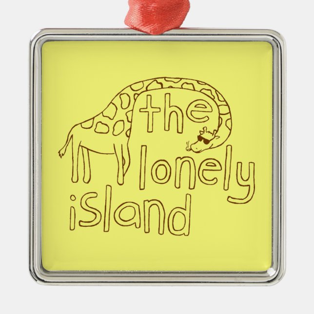 Ornamento De Metal Girafa (Frente)