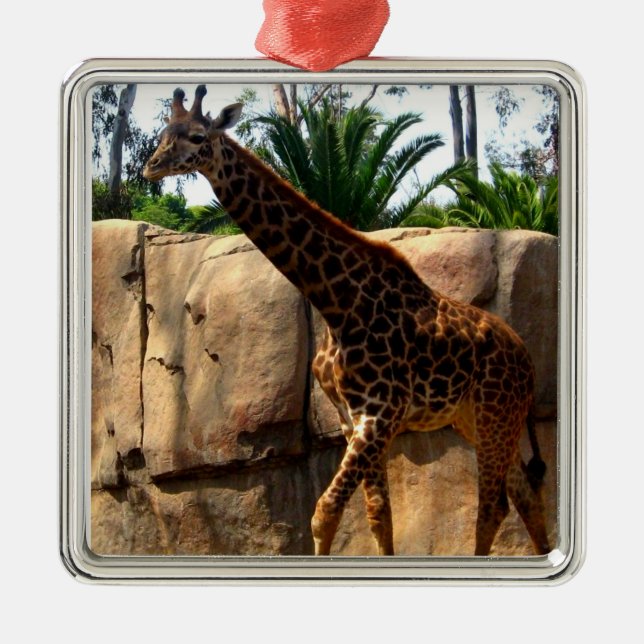 Ornamento De Metal Girafa (Frente)