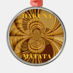 Ornamento De Metal Giraffe Safari Hakuna Matata tecida arte de souven