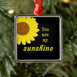 Ornamento De Metal Girassol da luz do sol