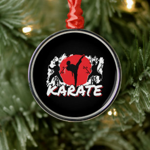 Ornamento De Metal Girls Karate - Tema Japonês Patriótico