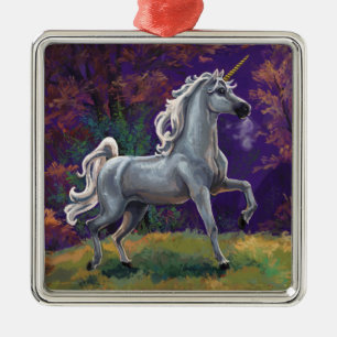 Ornamento De Metal Glade Unicorn