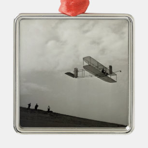 Ornamento De Metal Glider Test Flight Aviation Wright Brothers