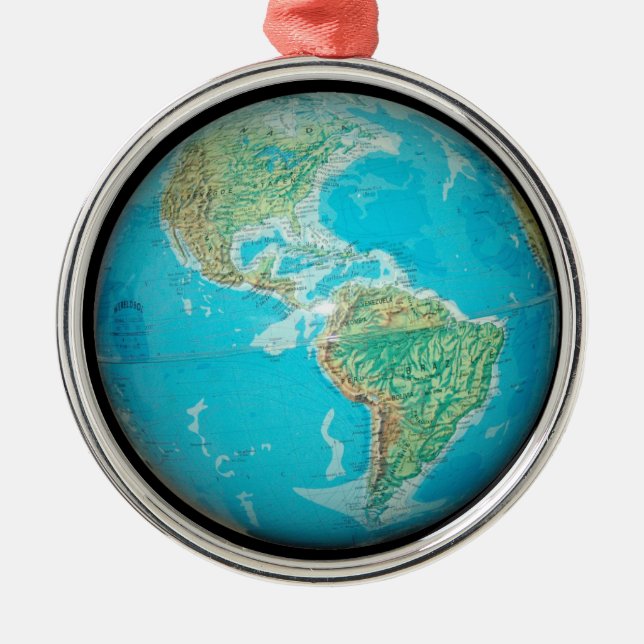 Ornamento De Metal Globo (Frente)