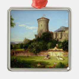 Ornamento De Metal Glorioso Passado (Joust Medieval) (Arte Vintage)