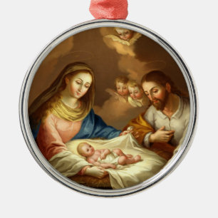 ORNAMENTO DE METAL GLORY TO THE HOLY FAMILY