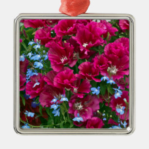 Ornamento De Metal Godetia E Lobelia Gifts