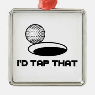 Ornamento De Metal Golfe eu bateria aquele