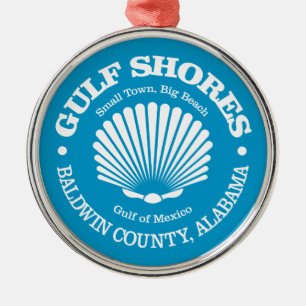 Ornamento De Metal Golfo (concha)