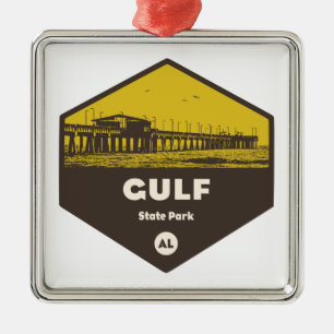 Ornamento De Metal Golfo State Park, Alabama