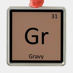 Ornamento De Metal Gr - Tabela Periódica da Química de Condimento de