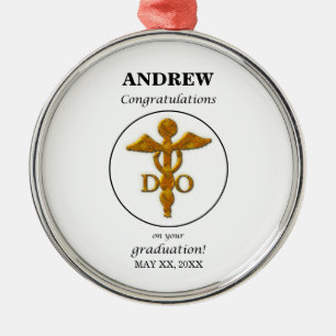 Ornamento De Metal Graduação de Osteopatia