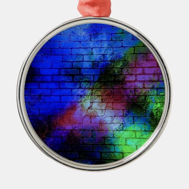 Ornamento De Metal Grafite de parede (Frente)