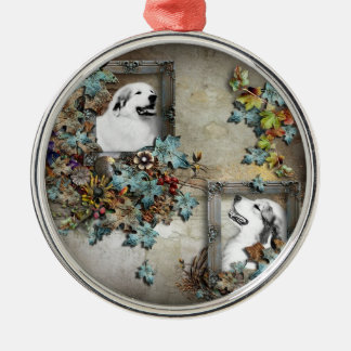 Ornamento De Metal grande cão do pyreness