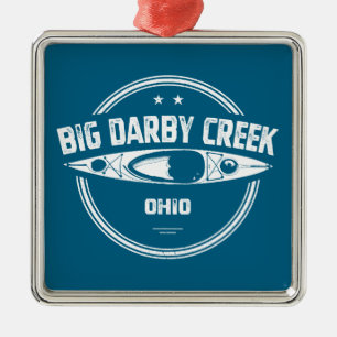 Ornamento De Metal Grande Darby Creek Ohio Caiaque