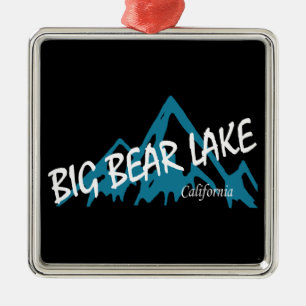 Ornamento De Metal Grande Lago Bear Montanhas Califórnia