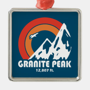 Ornamento De Metal Granite Peak Montana Sun Eagle