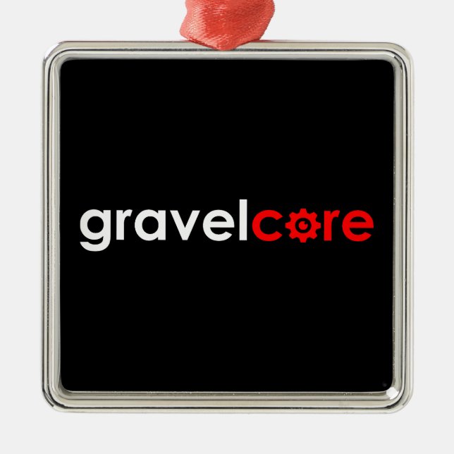 Ornamento De Metal Gravelcore Gravel Cycling (Frente)