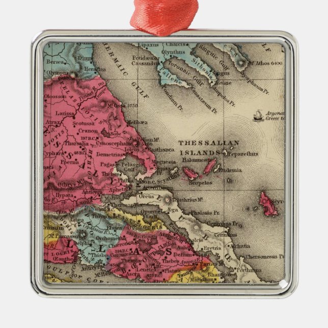 Ornamento De Metal Grécia Antiga 2 (Frente)