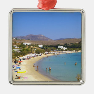 Ornamento De Metal Grécia, Ilha de Paros, Praia de Krios vista de cim