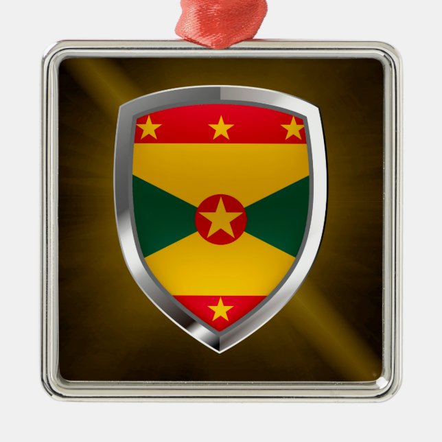 Ornamento De Metal Grenada - Emblema metálico (Frente)