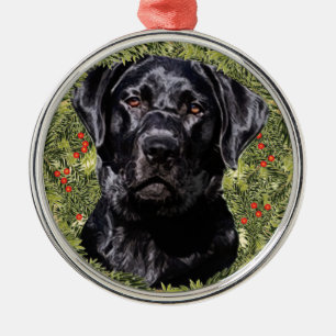 Ornamento De Metal Grinalda de labrador retriever