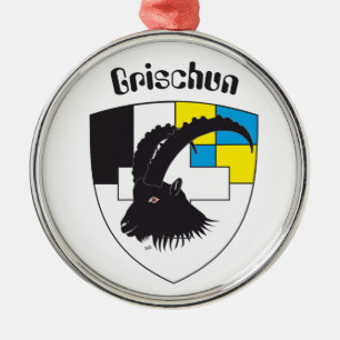 Ornamento De Metal Grischun Svizra alfaia